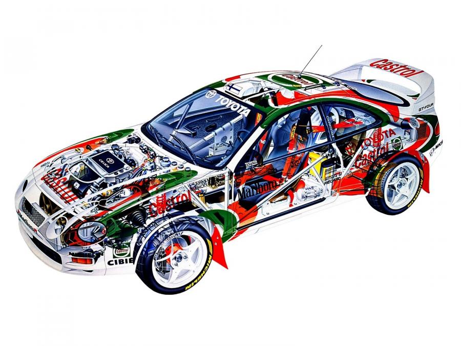 Схема Toyota Celica WRC 1994 года  (фото 6 из 8)